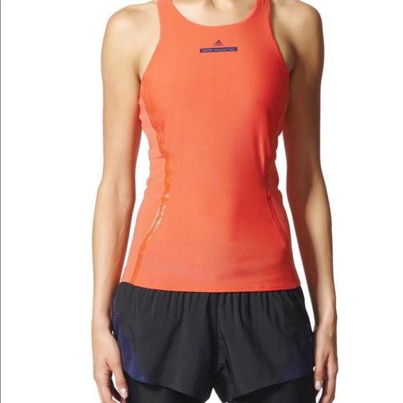 adidas orange tank top